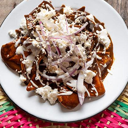 Chilaquiles with Black Mole - South China Seas Trading Co.