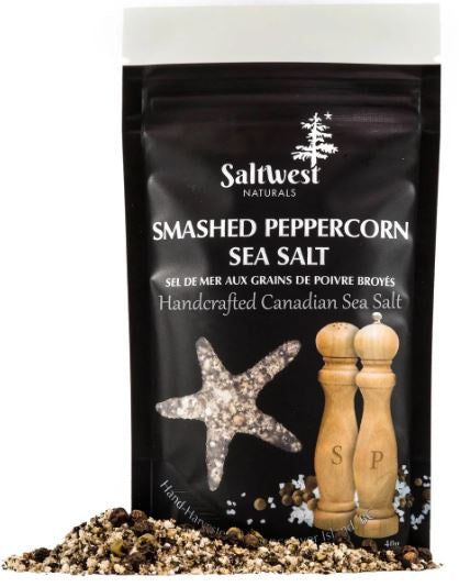 Saltwest Naturals Smashed Peppercon sea salt
