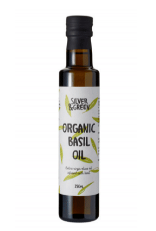 Silver & Green Organic Basil Oil