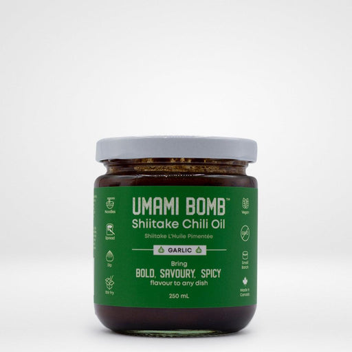 Umami Bomb, Shiitake Chili Oil (Garlic) Vumami Foods - South China Seas Trading Co.