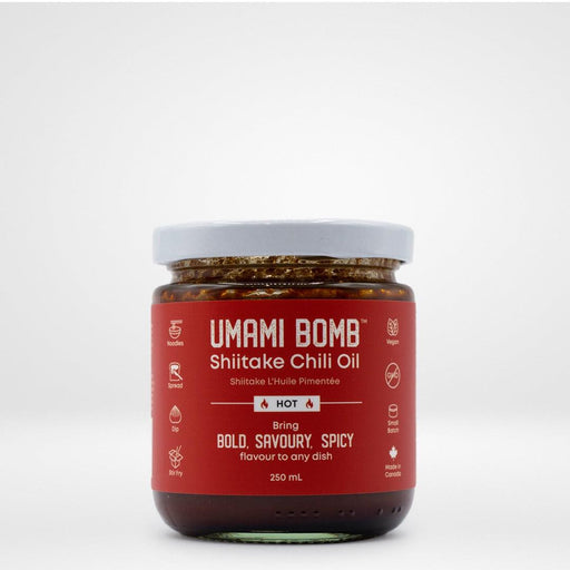 Umami Bomb, Shiitake Chili Oil (Hot) Vumami Foods - South China Seas Trading Co.